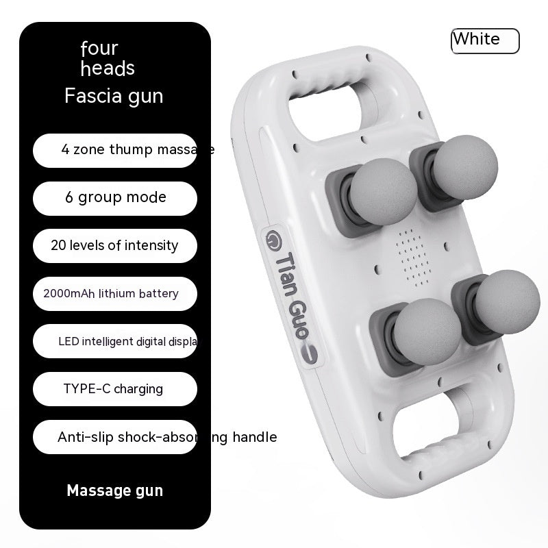 Four Head Massage Gun Massage Gun Whole Body High Frequency Muscle Relaxation Massager